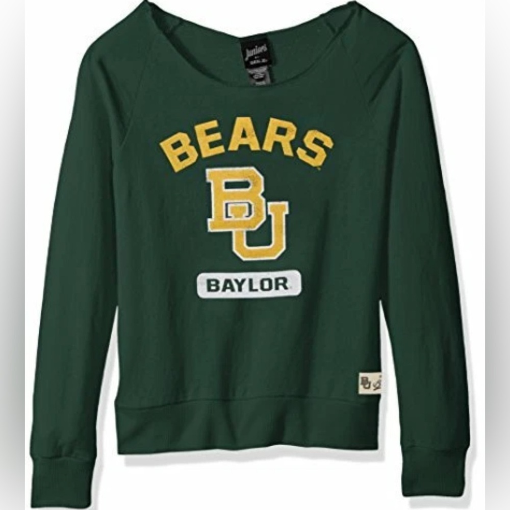 NWT [Outerstuff] Baylor Bears NCAA Boatneck Wide Receiver Sweatshirt Juniors S - Picture 3 of 11